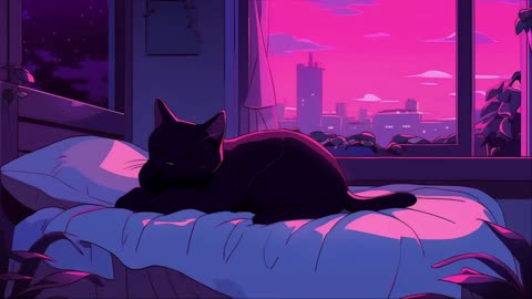 Sleepy Rainy Nights 💤 | Lofi Cat Mix 🐾 for Sleep & Relaxation