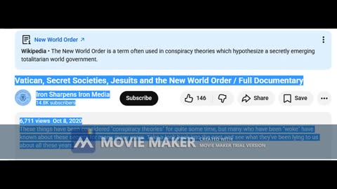 Vatican, Secret Societies, the Jesuits and the New World Order (AUDIO ONLY)