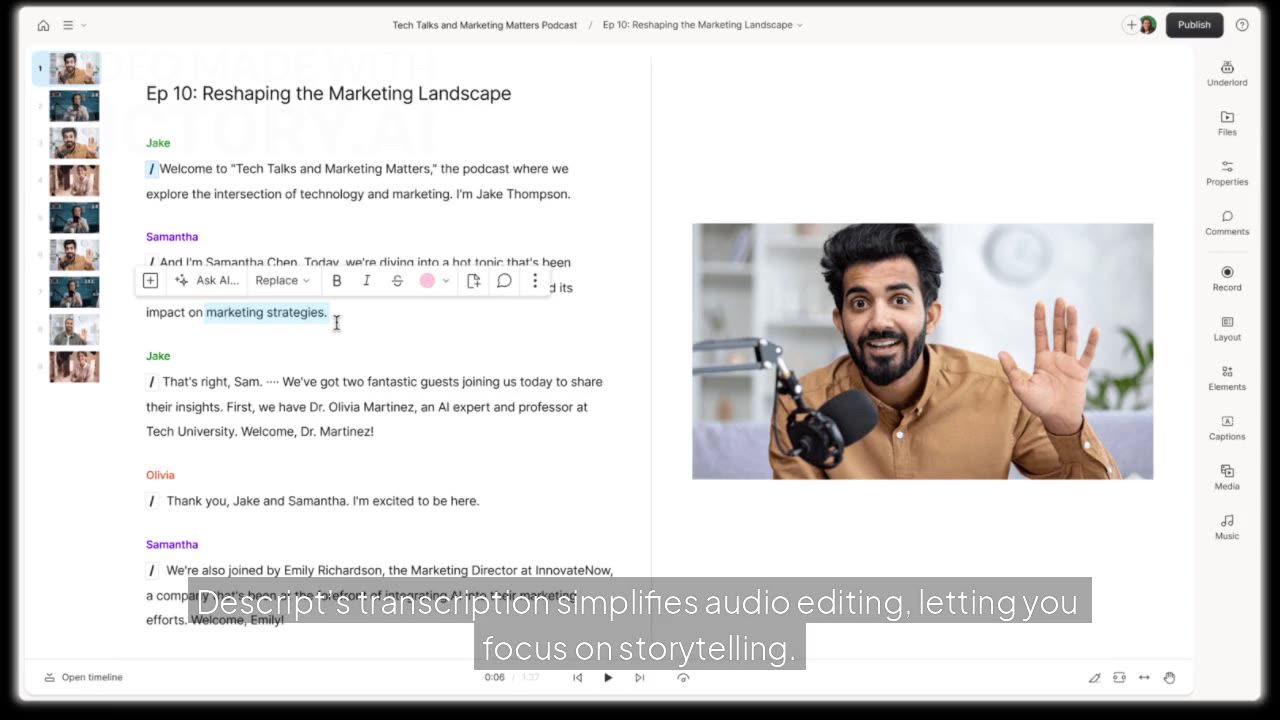 All-in-One Podcast Workflow with Descript – Record, Edit, Publish in Minutes