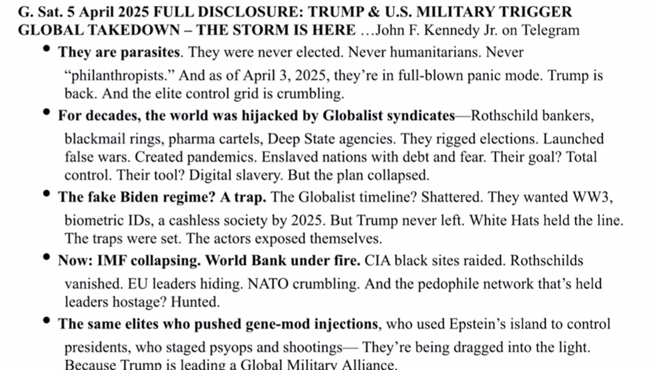 WTPN 4-6-25 - MORE TARIFF NEGOTIATIONS FAKE PROTESTS POD BABIES UK CIVIL WAR IRAN WAR...