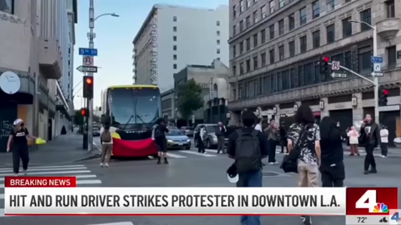 Protester Hit By Red Toyota Driver Caught Within Protest Zone; No Arrest Made