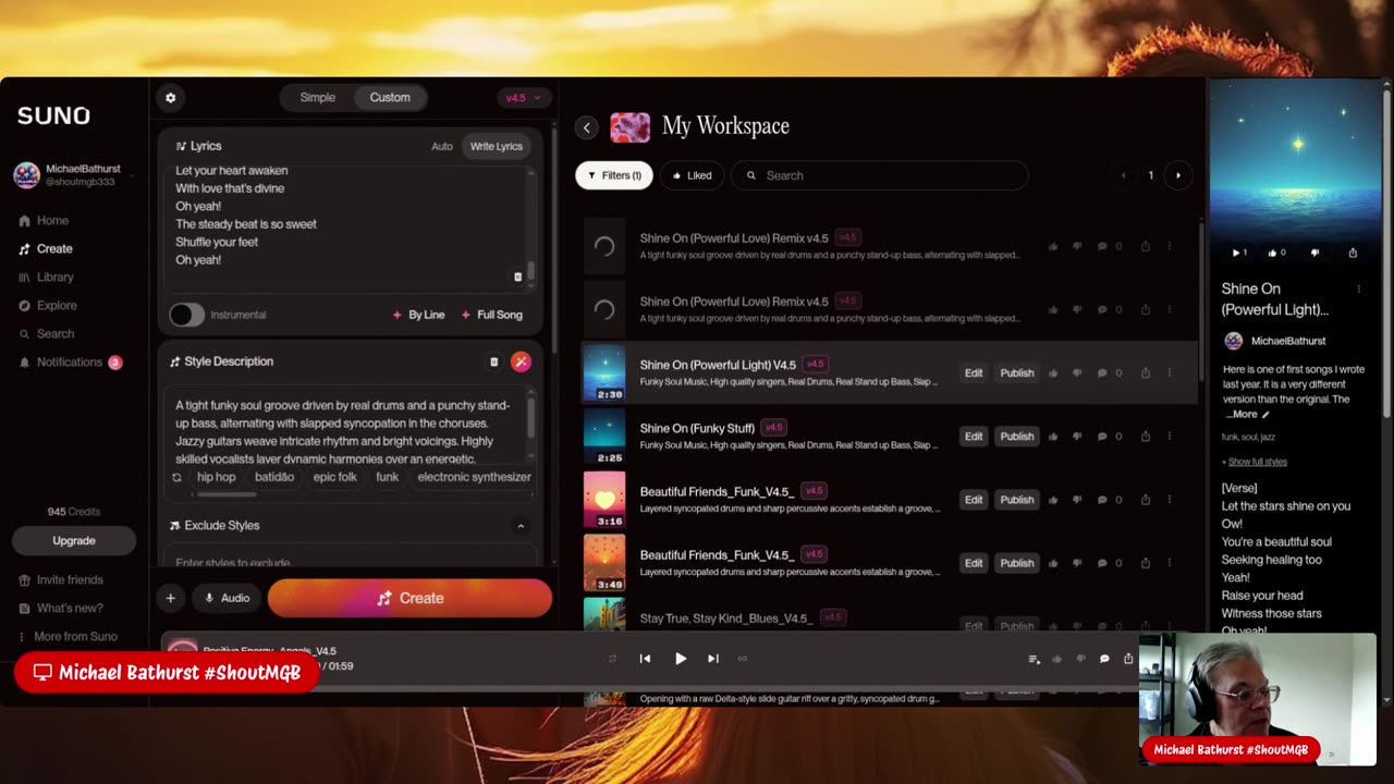 Suno V 4.5 UpGrade _NFL Insights & Ai Music.