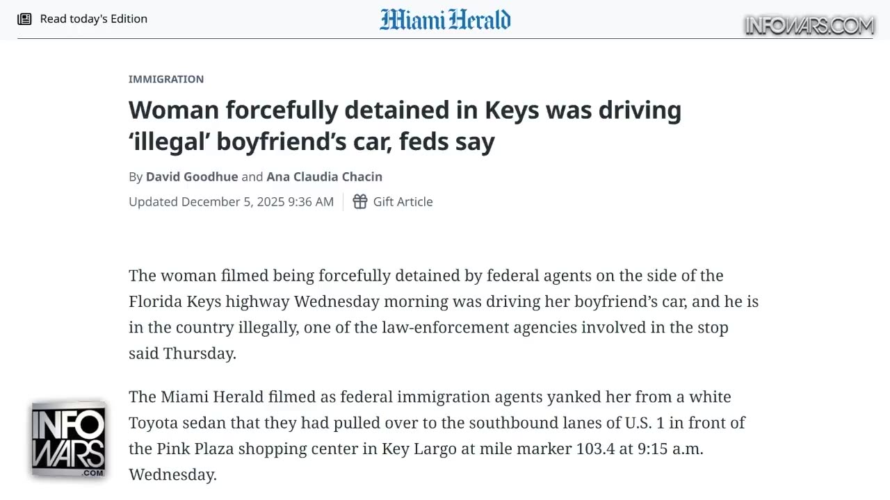 BREAKING VIDEO: CBS Runs Fake Story Of American Citizen Being Detained By U.S. Customs and Border Protections and Leaves Out Key Detail... She Was Driving Her Illegal Alien Boyfriend's Car