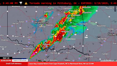 🚨 TORNADO WARNING: Supercell tore through Coalgate