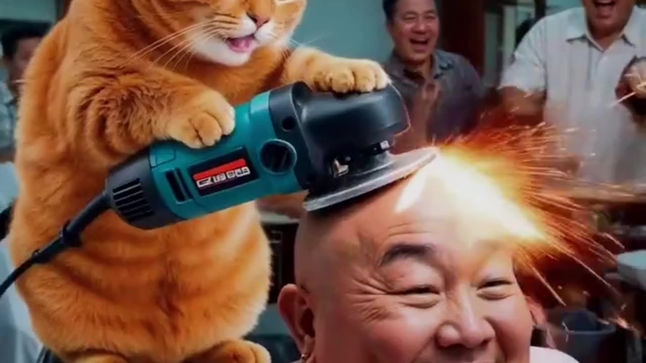Cat funny video