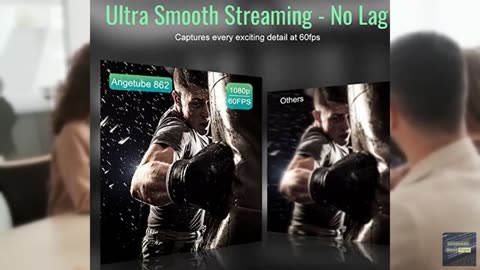 Angetube Streaming Webcam with Microphone: 1080P 60FPS USB Web Cam with Ring Lig