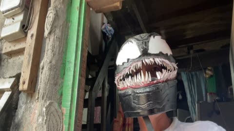 Venom Motorcycle Helmet Customize #idols Venom