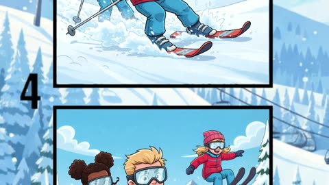 Kids Snow Ski Adventure! ❄️⛷️✨