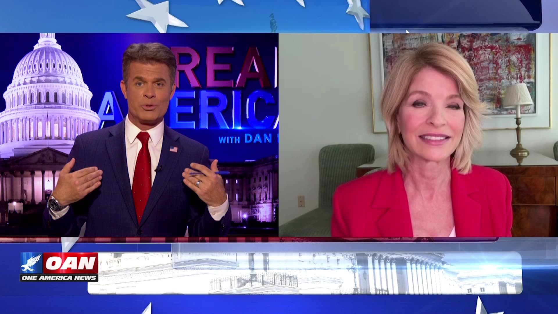 REAL AMERICA -- Dan Ball W/ Carla Sands, 7/25/25