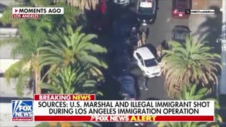 U.S. Marshal was shot while while conducting an Immigration Enforcement Operation in LA