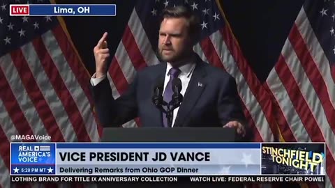 Vice President JD Vance raises his middle finger