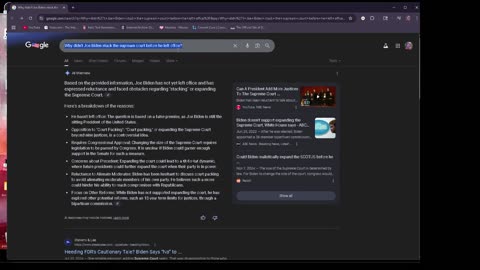 GOOGLE TOLE ME JOE BIDEN WAS STILL PRESIDENT