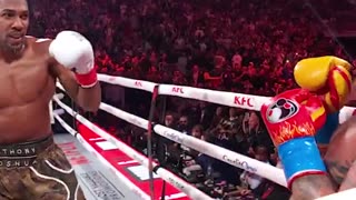 The moment Anthony Joshua knocked Jake Paul out! #JakeJoshua