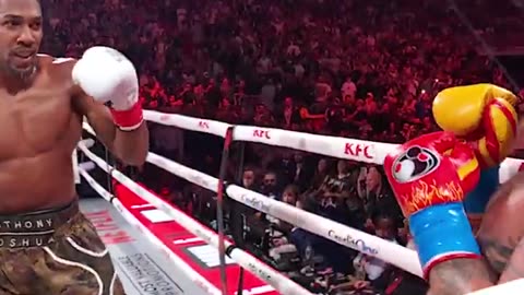 The moment Anthony Joshua knocked Jake Paul out! #JakeJoshua