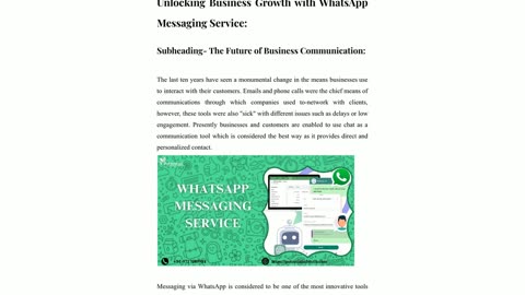 Unlock Business Growth with WhatsApp Messaging