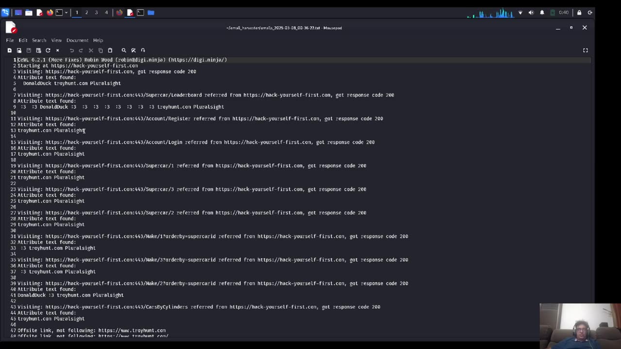 Kali Tools CeWL with Automated Script Part 2 of 2 - 8-3-2025