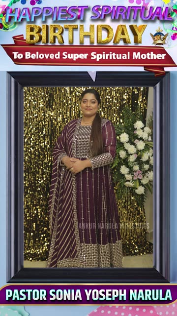 🎉🎊HAPPIEST BIRTHDAY TO BELOVED SUPER SPIRITUAL MOTHER 🥳|| Anugrah TV