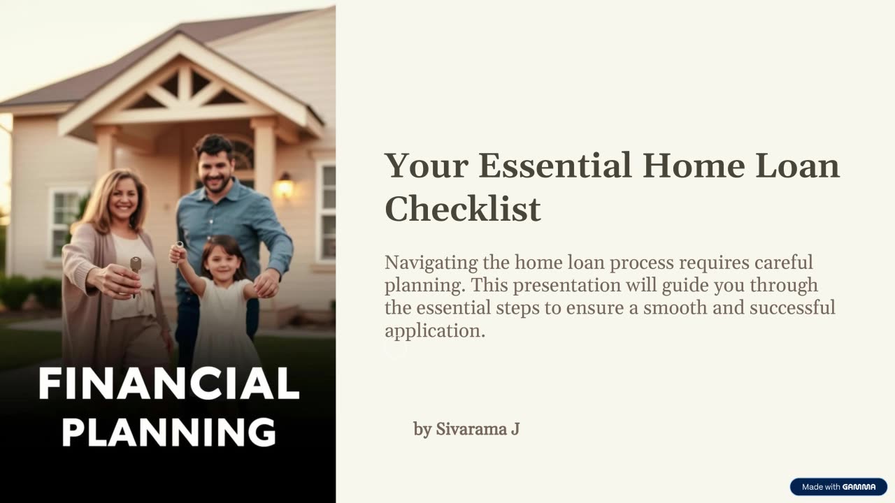Essentials of Home Loan