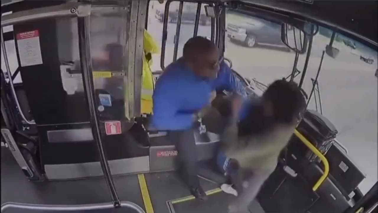 To attack a moving bus driver you must have a very low IQ.