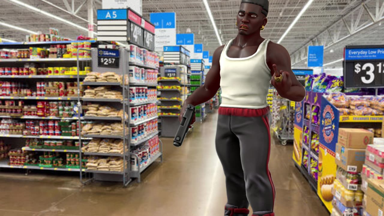 Jamal goes to Wal-Mart