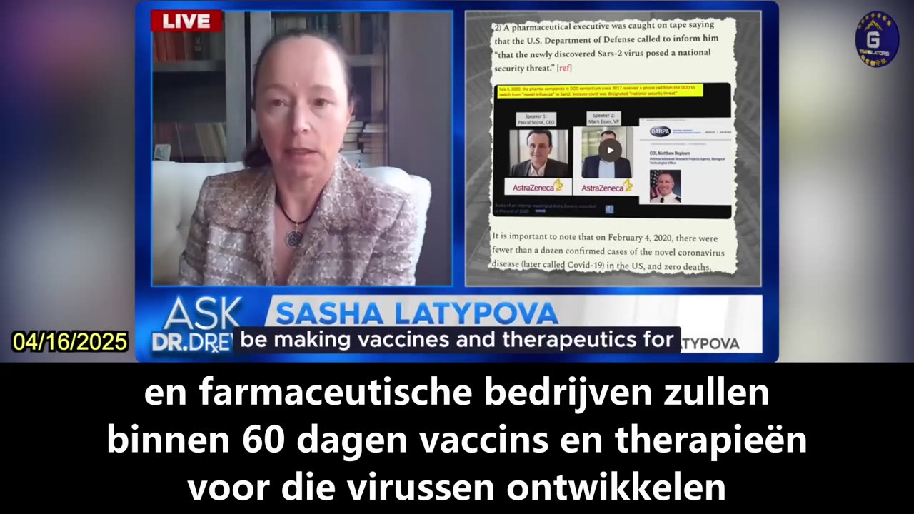 【NL】Het Amerikaanse Ministerie van Defensie heeft al in 2017 een 'Pan-Influenza Pandemic...