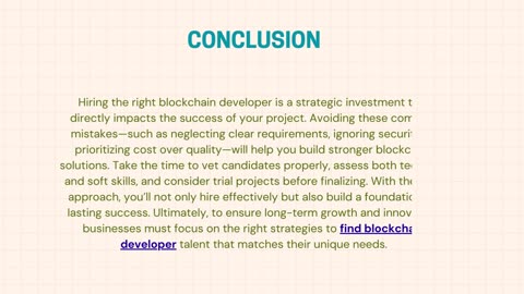 Mistakes to Avoid When You Hire Blockchain Developers