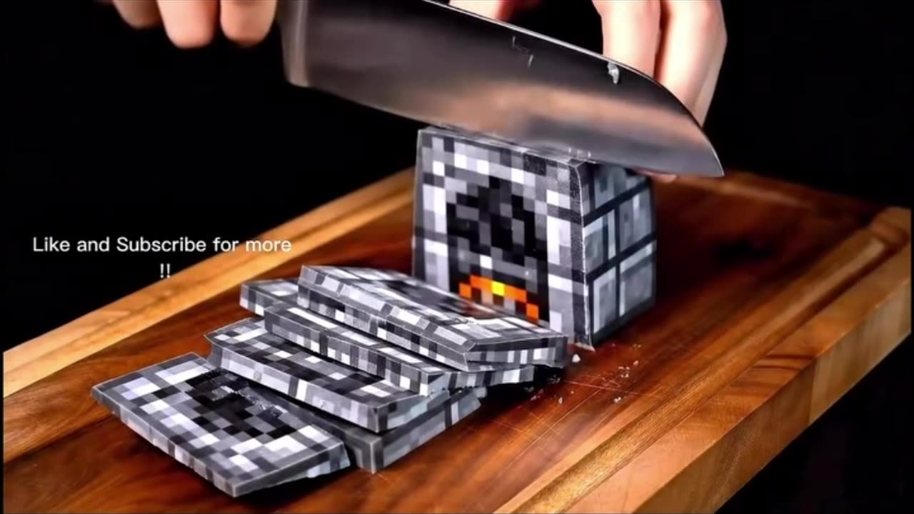 Asmr cutting glass minecraft asmr cake asmr 10 min relax