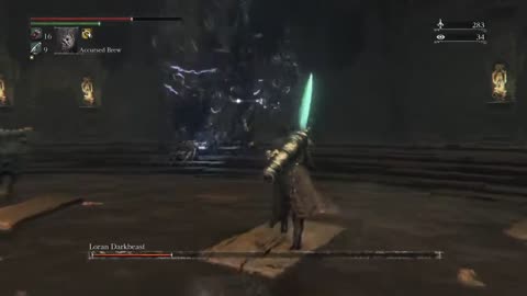Bloodborne Loran Darkbeast Boss Fight Fail