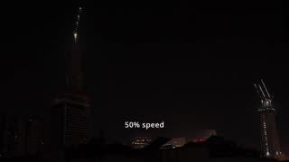 Some of the Iranian missiles had MASSIVE warheads, notice the shockwave