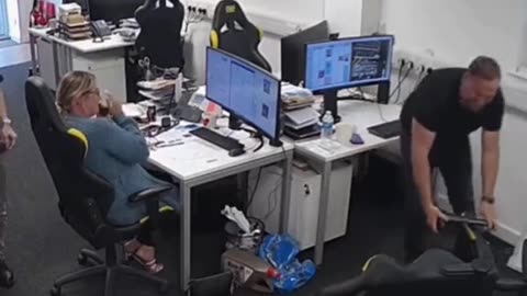 Office Chair Fails: Gravity Always Wins! 😂