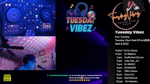 DJ310SoCal on Tuesday Vibez on Twitch Hosteg by DjJackRojo67