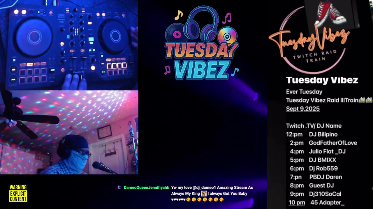 DJ310SoCal on Tuesday Vibez on Twitch Hosteg by DjJackRojo67