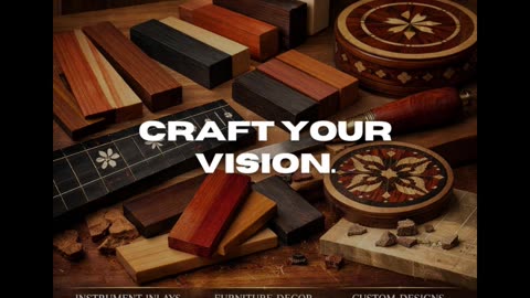 Inlay Wood Blanks – Premium Wooden Inlays from Exotic Woods