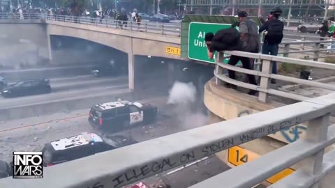 The LA immigration riots have already devolved into looting