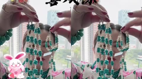 20250715-10 Natural Sterling Treatment Turquoise & Pearl Set:A Fantastical Seaside Garden on You