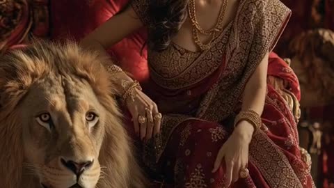 A regal woman(beautiful indian woman,