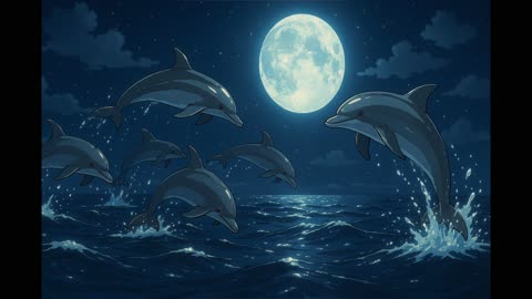 Midnight dolphins V1