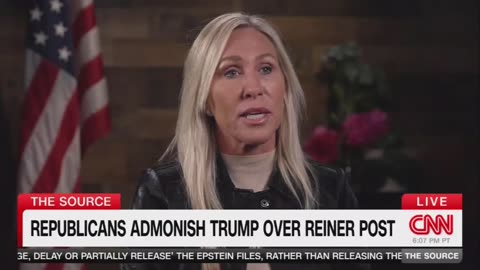 Rep. MTG (R-GA) wrongly goes after President Trump and says, “The dam is breaking.”