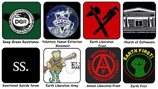 Tutti i principali gruppi ambientalisti radicali spiegati DOCUMENTARIO il paganesimo moderno,comprende una vasta serie di cults,sette e nuovi movimenti religiosi detti NRM e cult UFO,apocalittici che esistono da decenni