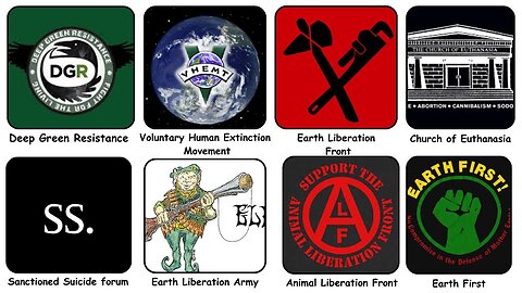 Tutti i principali gruppi ambientalisti radicali spiegati DOCUMENTARIO il paganesimo moderno,comprende una vasta serie di cults,sette e nuovi movimenti religiosi detti NRM e cult UFO,apocalittici che esistono da decenni