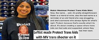 Leftist made Protect Trans kids with MN trans shooter on it