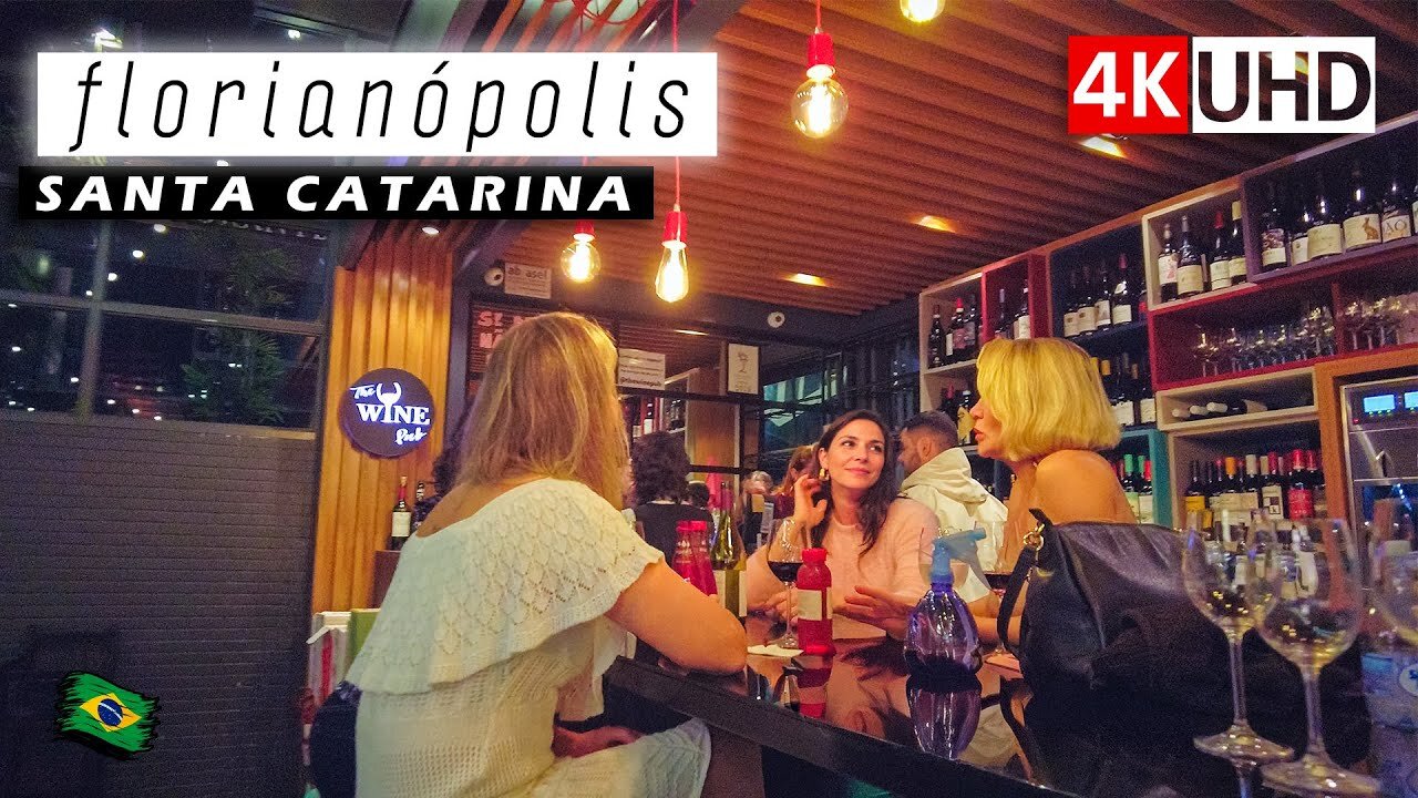 Florianópolis Nightlife — Lagoa da Conceição & Mercadoteca Walking Tour — Santa Catarina, Brazil 🇧🇷