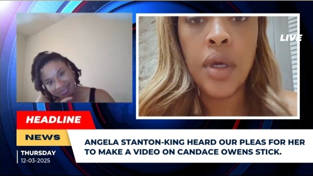 Angela Stanton-King SPEAKS on Candace Owens and "MAKES IT STICK" to the Matrix Walls #freetheland