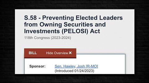 Hawley Introduces ‘PELOSI’ Act—Swamp Creatures Squirm in D.C. | Drew Berquist