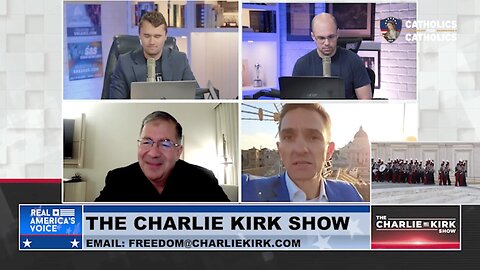 POPE LEO XVI: Charlie Kirk and John Yep live at the moment the new Pope is announced!