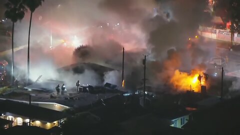 INSANE FIREWORK HOUSE FIRE – Firefighters Battling Explosions LIVE in Pacoima