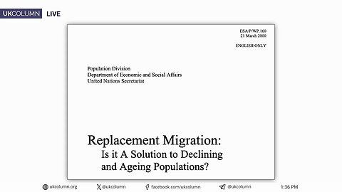 From the UN: Replacement Migration - Is it A Solution to Declining and Ageing Populations? | UKC