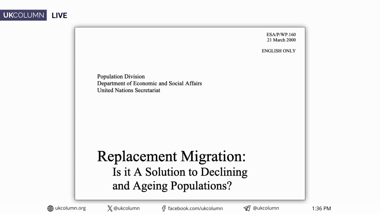 From the UN: Replacement Migration - Is it A Solution to Declining and Ageing Populations? | UKC