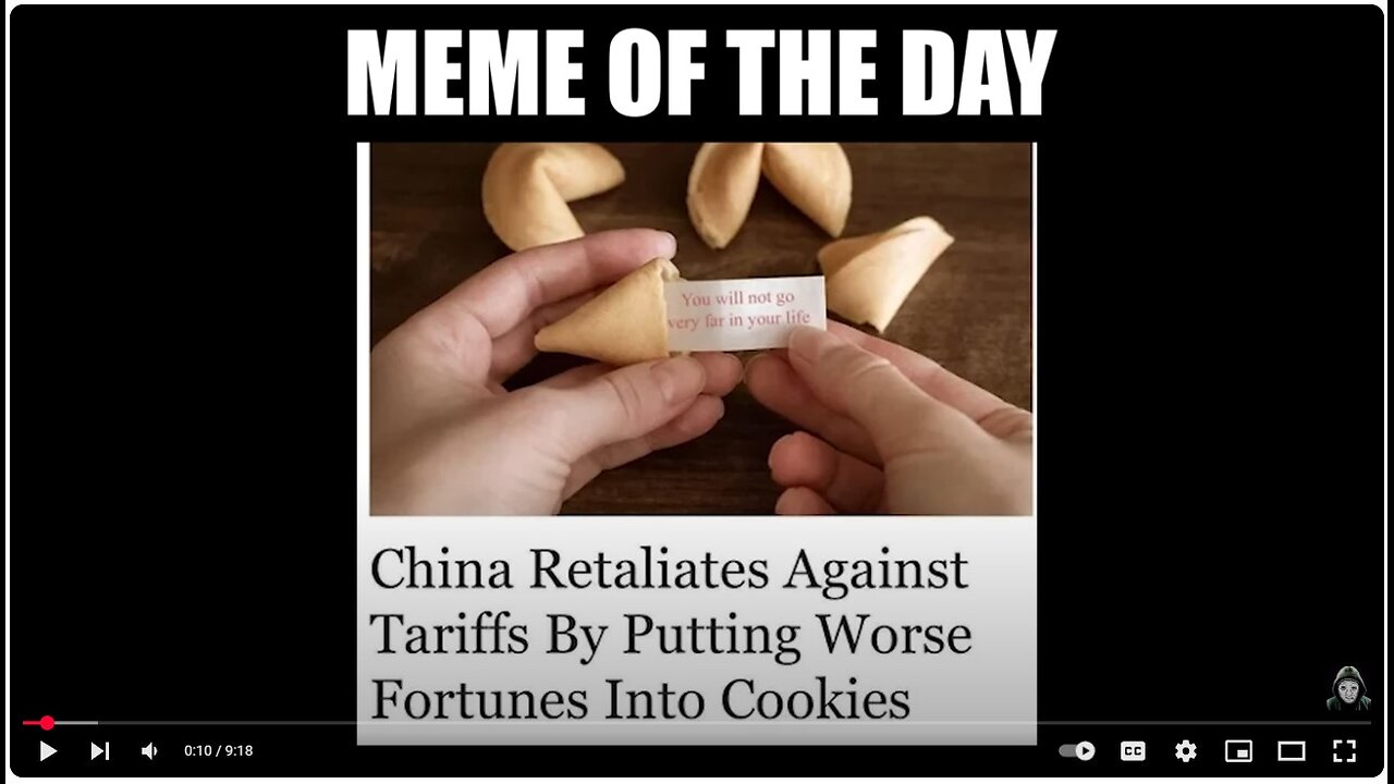 Chinese Fortune Cookie 'Orange Man Bad'