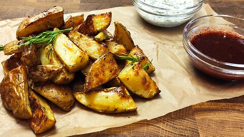 [REAL TIME] Full Process: Crispy Herb Roasted Potatoes | ASMR No Talking